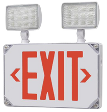 LED COMBO EXIT LIGHT WET LOCATION RED