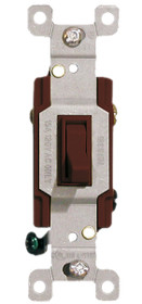 (S3BRN) Three Way Toggle Switch 15A Brown (S3BRN) Three Way Toggle Switch 15A Brown