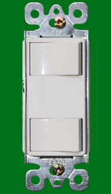 (SSDW) Decorative Stack 2 Switches 15A White (SSDW) Decorative Stack 2 Switches 15A White