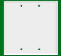 (W2BW) Blank Wall Plate 2-Gang White (W2BW) Blank Wall Plate 2-Gang White