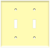 (WS2I) Toggle Switch Wall Plate 2-Gang Ivory (WS2I) Toggle Switch Wall Plate 2-Gang Ivory