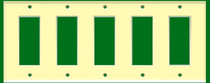 (WD5I) Decorative Wall Plate 5-Gang Ivory