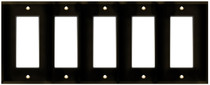 (WD5BRN) Decorative Wall Plate 5-Gang Brown (WD5BRN) Decorative Wall Plate 5-Gang Brown
