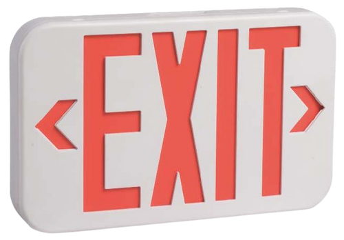 LED EXIT LIGHT DAMP LOCATION DOUBLE-FACE GREEN & RED