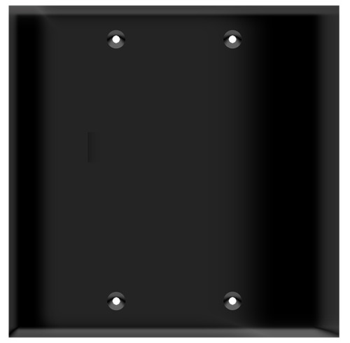 (W2BB) Blank Wall Plate 2-Gang Black (W2BB) Blank Wall Plate 2-Gang Black
