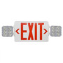 Combination Emergency & Exit Light Red