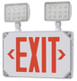 LED COMBO EXIT LIGHT WET LOCATION RED
