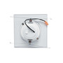 5"/6" 5CCT Square Square Downlight Smooth