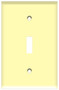 (WSI) Toggle Switch Wall Plate 1-Gang Ivory