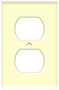 (WRA) Duplex Receptacle Wall Plate 1-Gang Almond