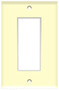 (WDA) Decorative Wall Plate 1-Gang Almond