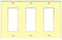 (WD3I) Decorative Wall Plate 3-Gang Ivory