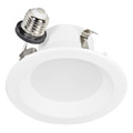 4" Recessed downlight fixture solution with integrated LED power supply and thermal management system combined in a single compact unit. No tools required for installation LED Driver built-in Fits most 4" recessed cans