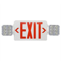 Combination Emergency & Exit Light Red