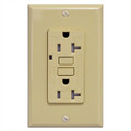 GFCI 20Amp Self-Test, Tamper Resistant and Weather Resistant UL943 - Ivory