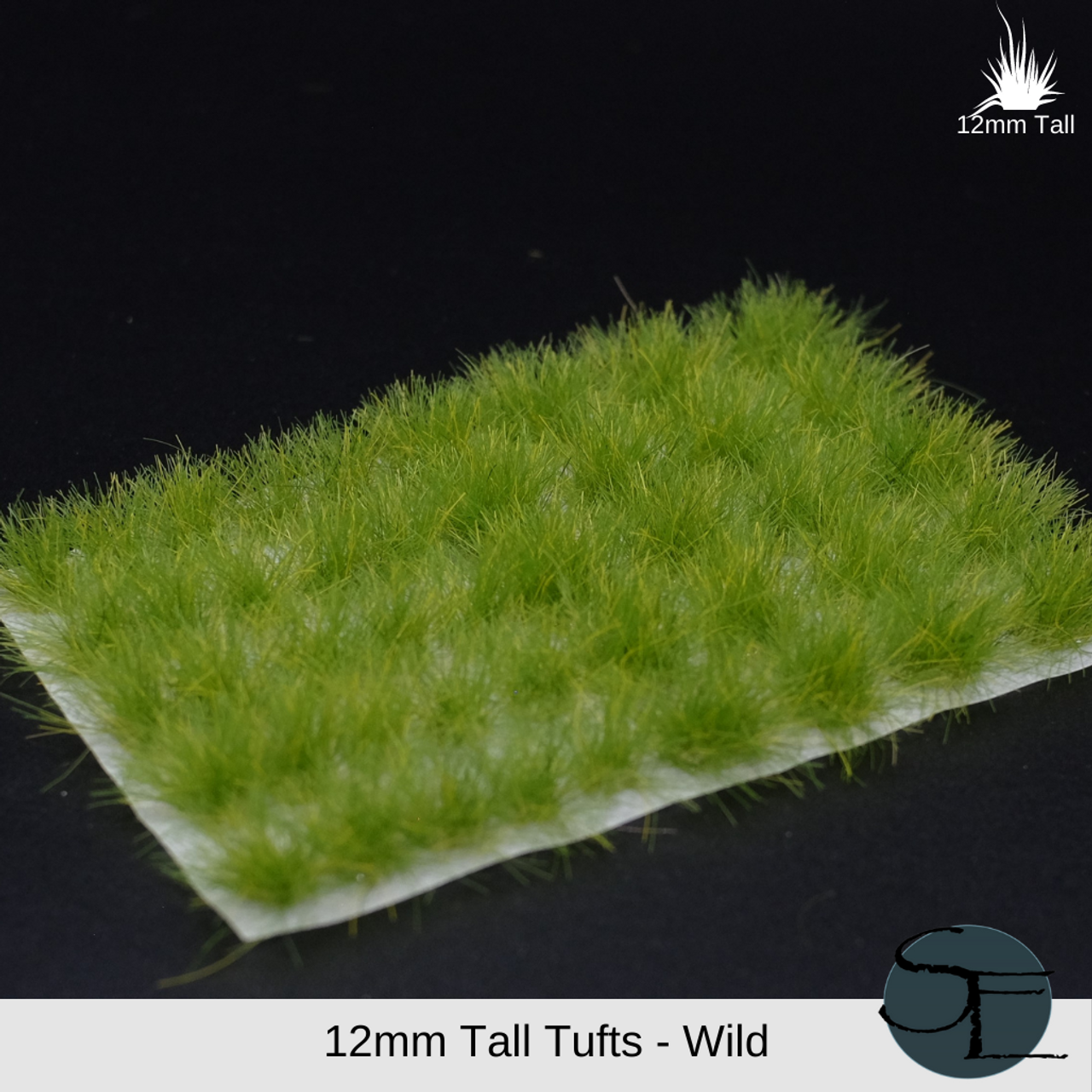 27mm Tall 22 New Tufts of Dark Wild Grass Dip38320 