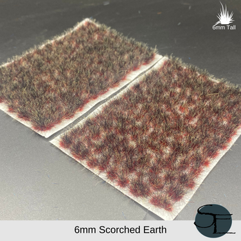 6mm Scorched Earth Self-Adhesive Grass Tufts