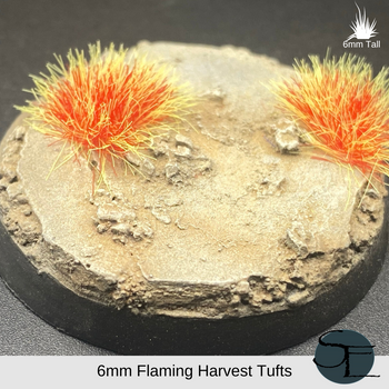 6mm Flaming Harvest Self-Adhesive Grass Tufts