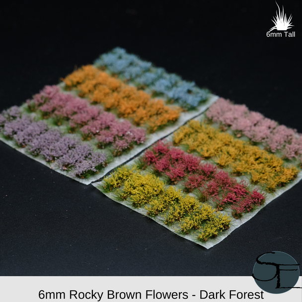 Rocky Brown Realistic Flower Sampler