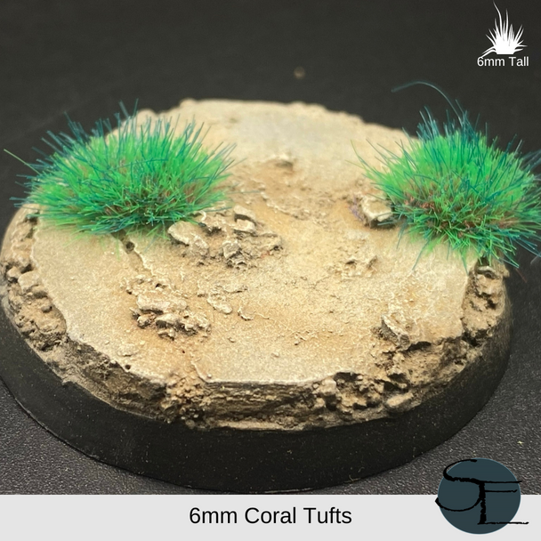 6mm Coral Self-Adhesive Grass Tufts