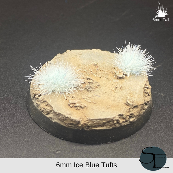 6mm Ice Blue Self-Adhesive Grass Tufts