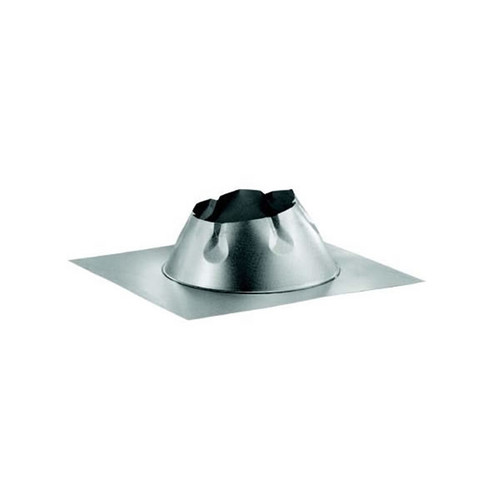 A steel chimney roof flashing