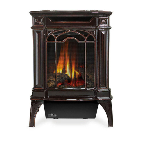 Napoleon Arlington 20 Cast Iron Millivolt Ignition Majolica Brown Natural Gas Stove - GDS20NNSB