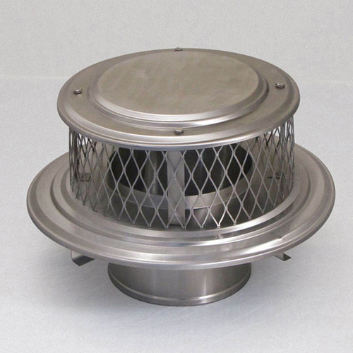 8" HomeSaver 5/8" Mesh Stainless Steel Air-Cooled Guardian Cap
