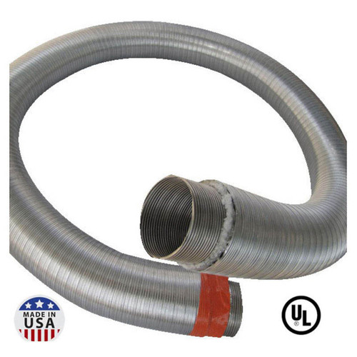 4" X 20' HomeSaver UltraPro .005 316Ti-Alloy Stainless Steel Pre-Insulated Pre-Cut Liner