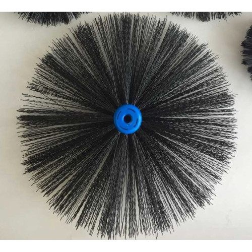 8" Round Poly Rod PLASTIC Center Chimney Cleaning Brush - P38