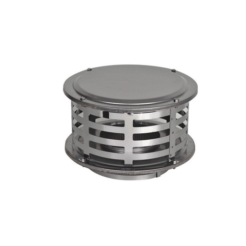 6" Ventis 316L Stainless Steel Class-A All Fuel Chimney Standard Rain Cap - VA316-C06