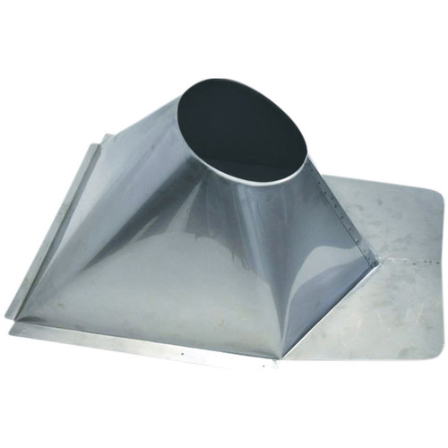 8" Ventis Class-A 304L Stainless Steel 0/12-6/12 Pitch Non-Vented Metal Roof Flashing-VA-FNVMR0806SS