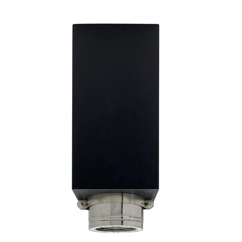6" x 11" Ventis Class-A All Fuel Chimney Painted Black Clamp Square Ceiling Support - VA-CCS1106C