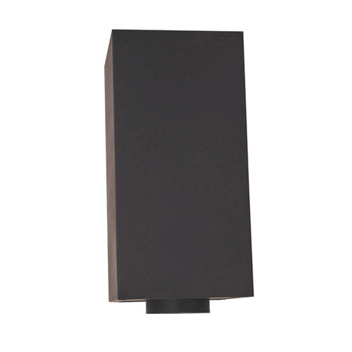 5" x 24" Ventis Class-A All Fuel Chimney Painted Black Cathedral Square Ceiling Support - VA-CCS2405