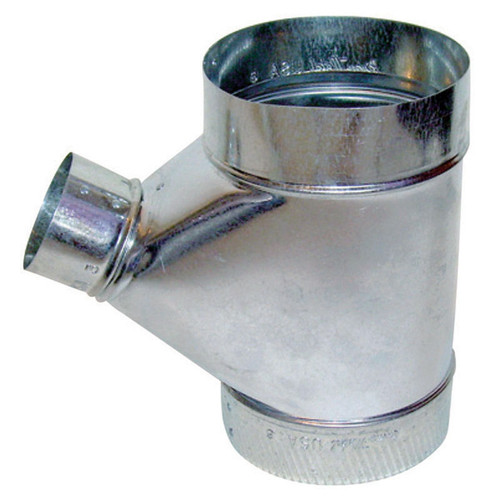 5" x 5" x 3" Galvanized Connector Pipe Reducing Y Connector - GALY53