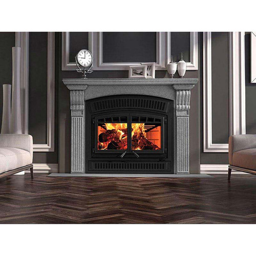 ZERO CLEARANCE Double-Door Wood-Burning Fireplace - HE350