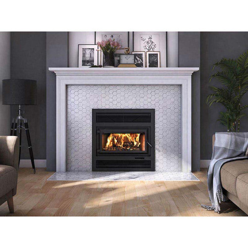 Large Sized Single Door Wood Burning Fireplace with 2200 Sq Ft Max Heating Space - HE250R