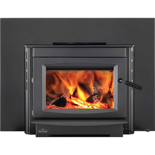 Napoleon Medium Cast-Iron Wood-Burning Charcoal Finish Fireplace Insert - S25I