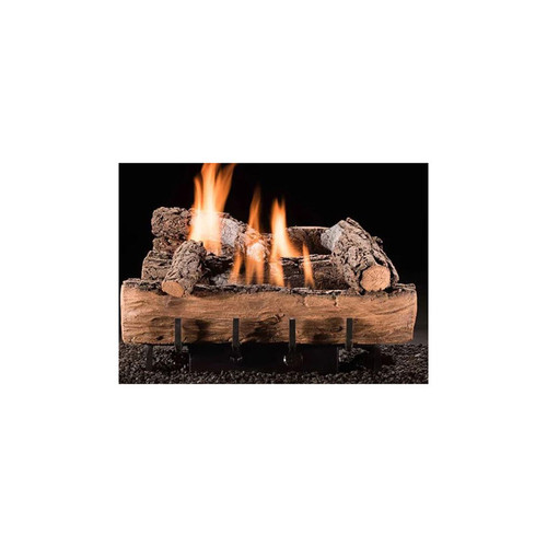 Hargrove 24'' Natural Gas Weathered Oak Log Set with Manual Burner - VFWR24N1G