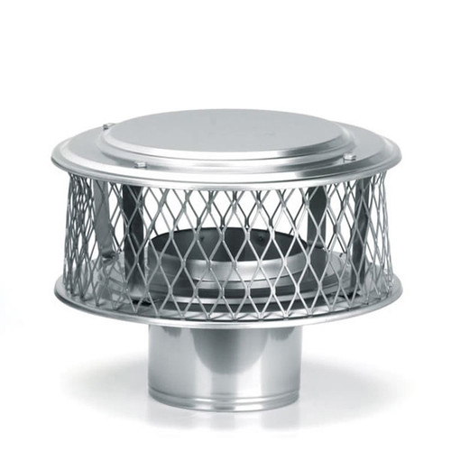 9" HomeSaver 304-Alloy Stainless Steel Guardian Cap with 5/8" Mesh
