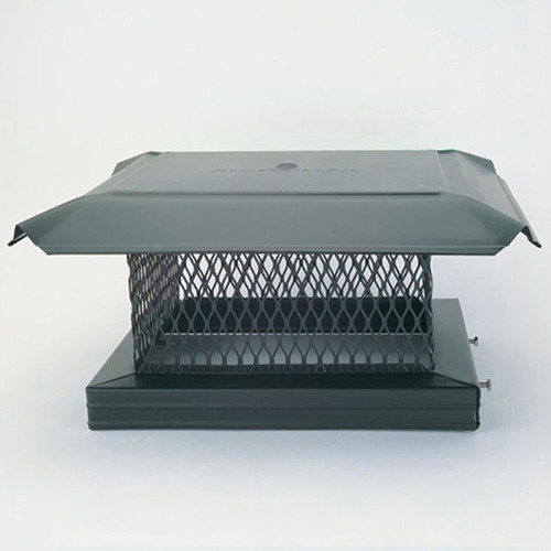 8" X 13" HomeSaver Pro 3/4" Mesh 304-Alloy Galvanized Steel Single-Flue Chimney Cap - GSB9X13