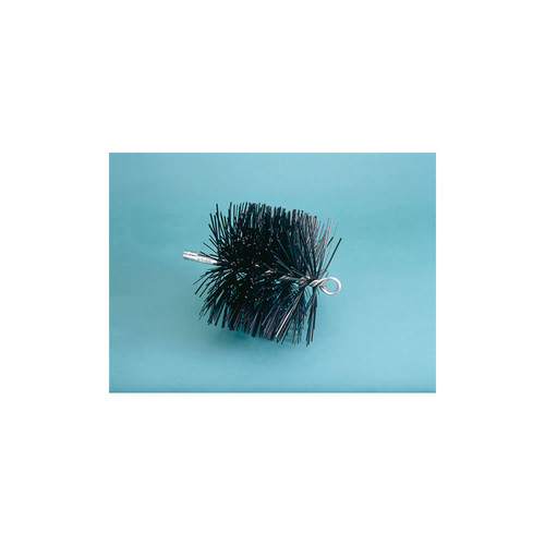 8" Round Prefab Chimney Cleaning Brush with 3/8" NPT