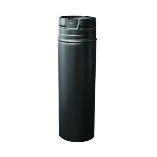 4" X 12" PelletVent Pro Black Pipe Extension - 4PVP-12AB