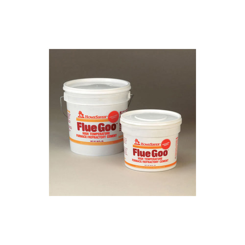 1/2 Gallon Tub Buff HomeSaver Pre-Mixed Flue Goo Furnace/Refractory Cement - 3610B