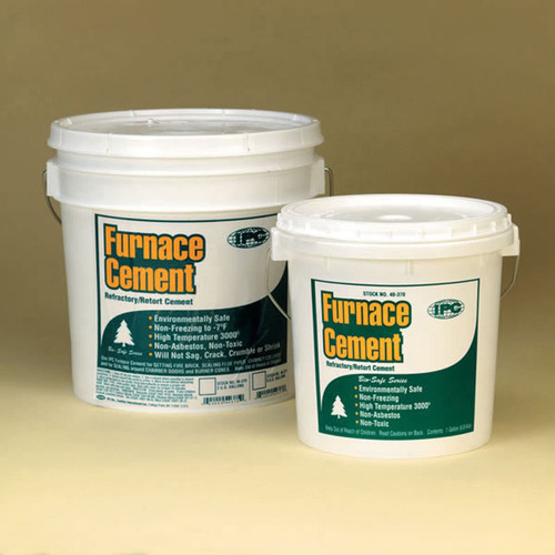 1-Gallon Tub of Gray Ipc Furnace Cement - 40370C