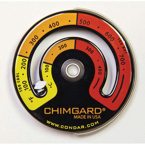 Chimguard Magnetic Stove Pipe Thermometer - 3-4