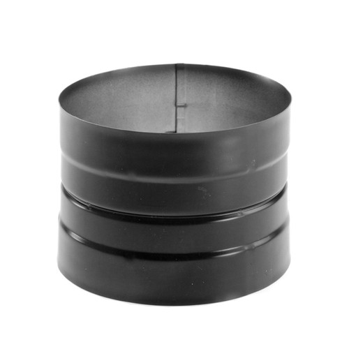 7" DuraVent DuraBlack Double-Skirted Stove Pipe Adaptor - 7DBK-ADDB