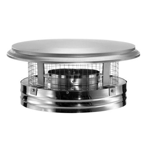 6" DuraVent DuraPlus Stainless Steel Chimney Cap - 6DP-VC