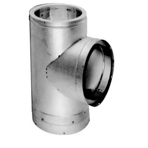 8" DuraVent DuraTech Galvalume Standard Tee with Cap - 8DT-ST