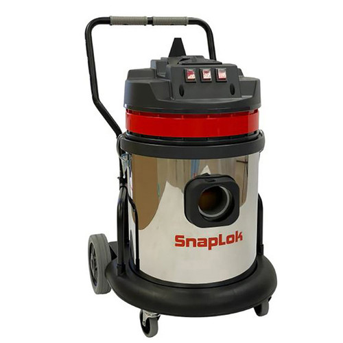 SnapLok 12-Gallon 3-Motor High-Powered HEPA Vacuum with Trolly and 2" Accessory Kit - SVS12-3T-2